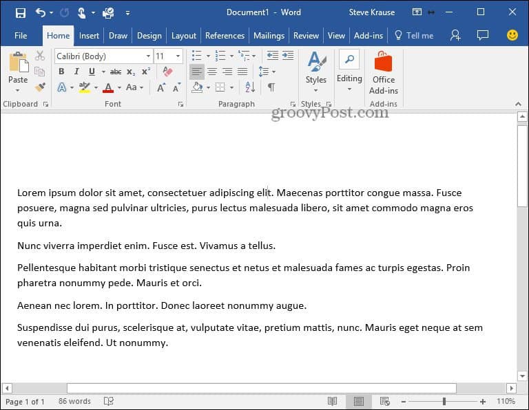 How To Insert Lorem Ipsum Text Into Microsoft Word 2010 And 2007