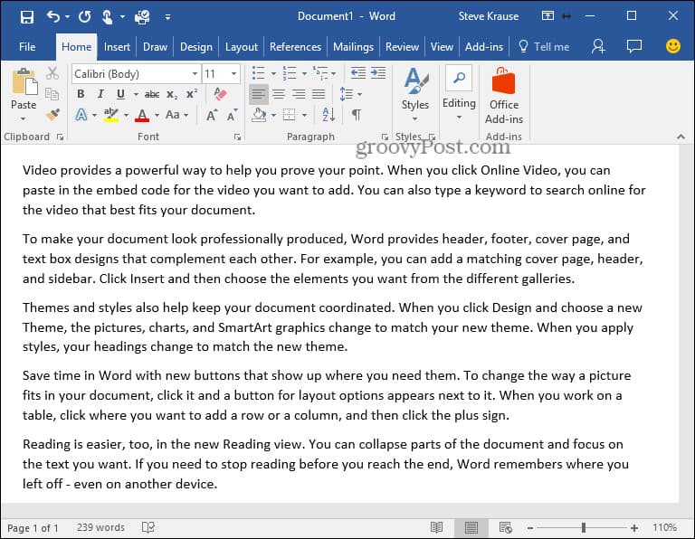 How-To Insert Lorem Ipsum Text Into Microsoft Word 2010 ...