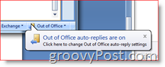 How To Enable Out Of Office Assistant Auto Reply in Outlook 2007 - 81