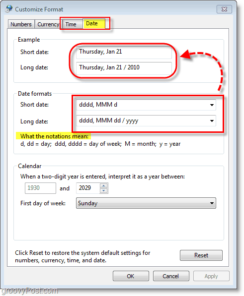 How To Change The Windows 7 Taskbar Date Display Format - 78