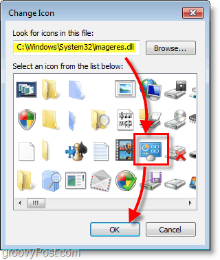 Windows 7 screenshot -how to find windows 7 default icons