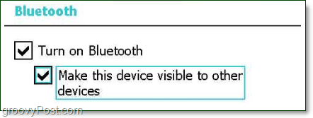 make your bluetooth device discoverable