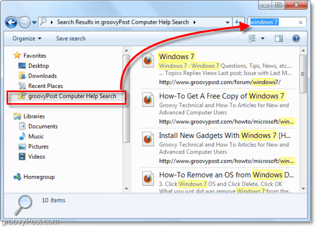 How To Create a Custom Windows 7 Federated Search Connector - 61