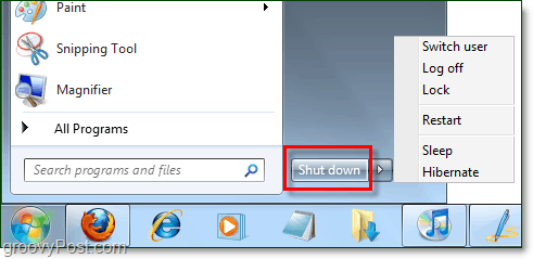How To Change The Windows 7 Start Menu Power Button - 79