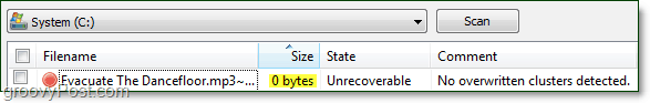 zero byte files are most likely unrecoverable