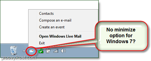 How To Hide Windows Live Mail As A Minimized System Tray Icon In Windows 7 - 76