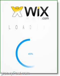 the wix flash website eidtor can take a moment to load