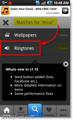 free ringtones on android via zedge