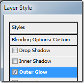 photoshop outer glow