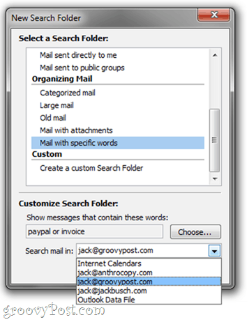 How To Create and Use Search Folders in Outlook 2010 - 81