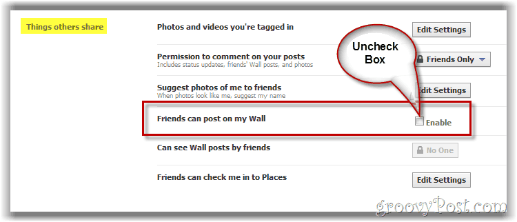 How to Block Friends from Posting on your Facebook Wall - 85