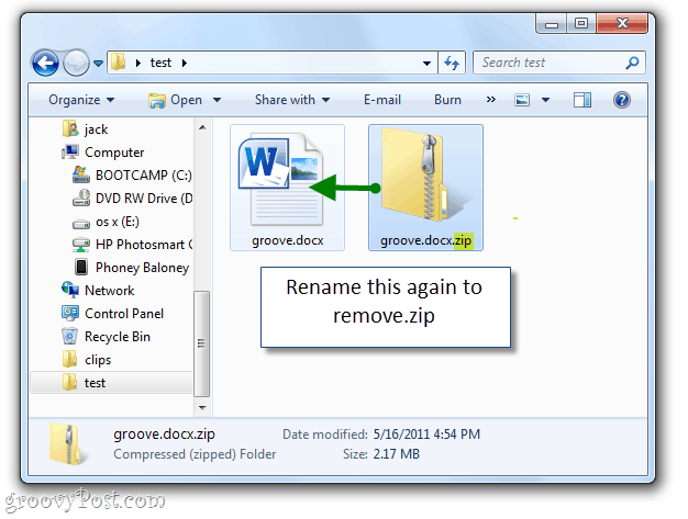 How to Explore the Contents of a  docx File in Windows 7 - 95
