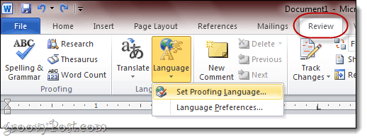 How to Change the Proofing Language in Office 2010 from AmEng  U S   to BrEng  U K   - 60