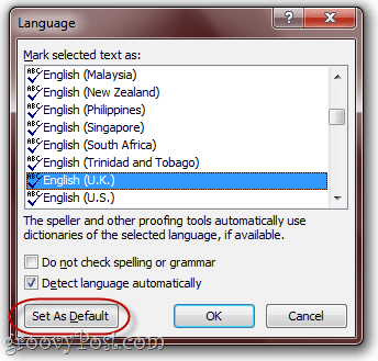 How to Change the Proofing Language in Office 2010 from AmEng  U S   to BrEng  U K   - 49