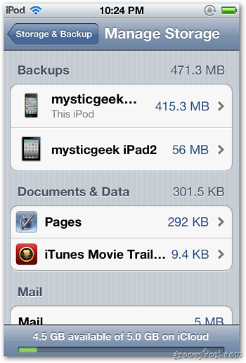 Apple iCloud  Manage App Data Backup and Storage - 39