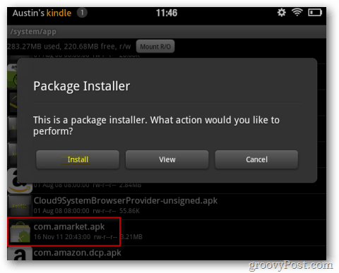 How to Install the Google Android Market on a Kindle Fire - 15