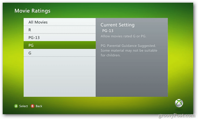 Xbox 360  Protect Your Children by Setting Parental Controls - 60