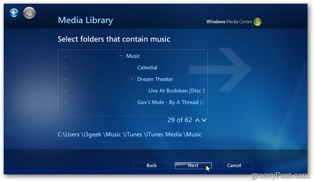 Stream iTunes Music Library to Windows Media Center - 33