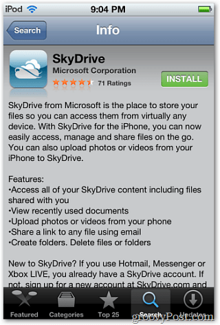 Windows Live SkyDrive for Apple iOS  First Look  - 52