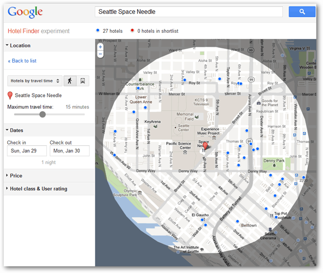 Google Updates Hotel Finder Screenshot Tour and Review - 2