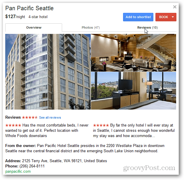 Google Updates Hotel Finder Screenshot Tour and Review - 6