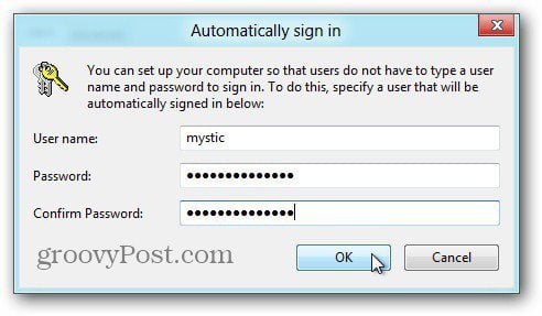 Windows 8  How To Log On Automatically - 54