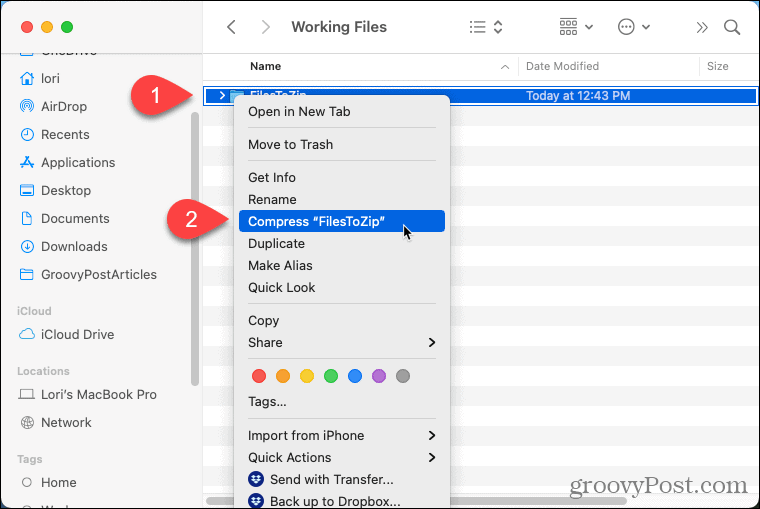 How To Easily Create Zip Files On Your Mac Grovetech