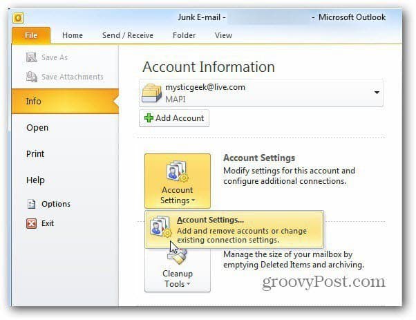 How To Password Protect an Outlook PST File - 3