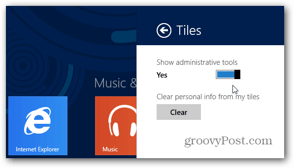 Add Administrative Tools to Windows 8 Start Screen - 50