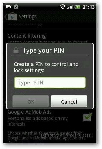 How To Add a Password to new Android App Purchases - 24