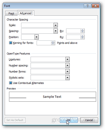 How To Change the Default Font in Outlook 2010 - 22