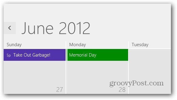 Calendar added