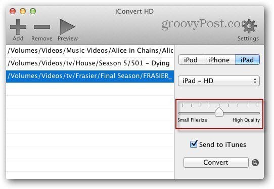 iConvert Video Files for Mac OS X and iDevices - 91