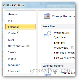How to Add Extra Time Zones to your Outlook 2010 Calendar - 96