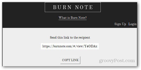 Burn Note Allows Users to Create Self Destructing Notes Online - 42