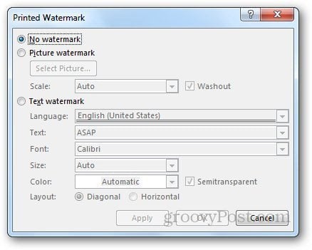 How to Watermark Documents in Word 2013 - 90