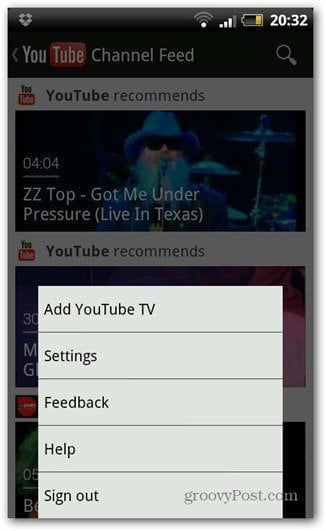 YouTube for Android Froyo and Gingerbread Updated - groovyPost