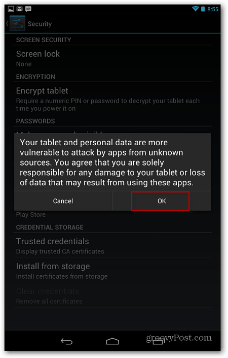 How To Install Amazon Appstore on Google Nexus 7   groovyPost - 90