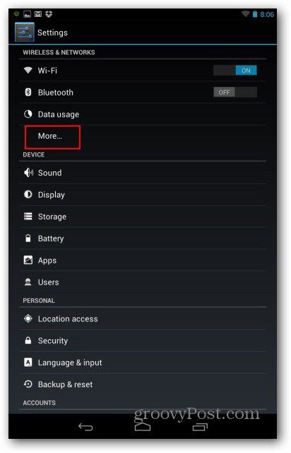How To Turn On Airplane Mode on the Google Nexus 7 - 53