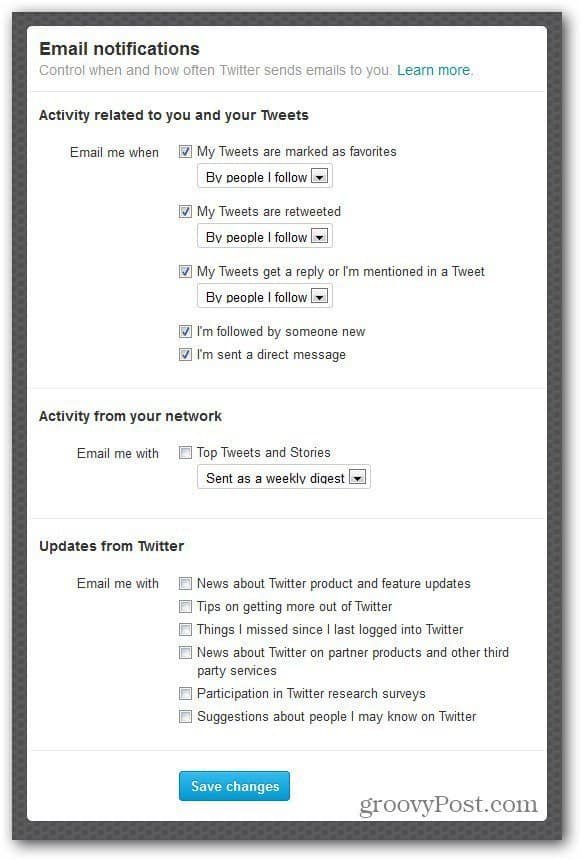 How To Customize Twitter Email Notifications - 3