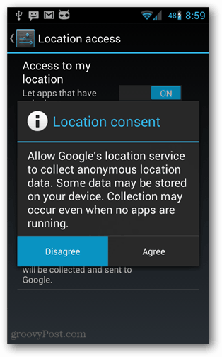 How to Turn Off Google Location Awareness on Android Mobile - 14