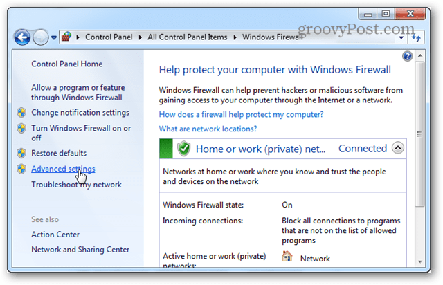 Use the Windows 7 Firewall to Block a Program From Internet Access