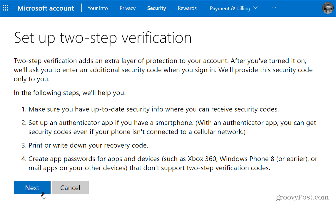 How to Enable Two Factor Authentication  2FA  on Your Microsoft Account - 25