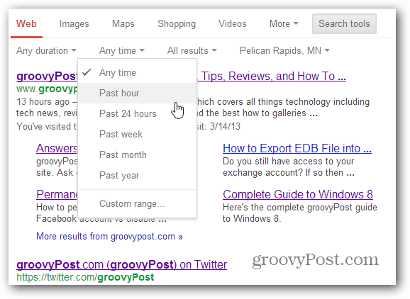 Bing Tip  Show Time Specific Search Results - 8