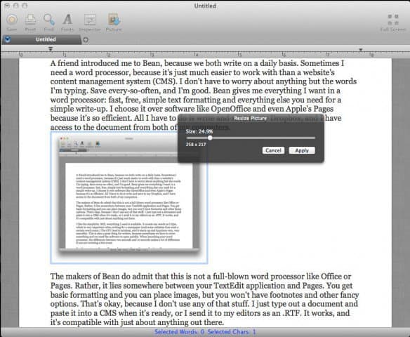 Bean  My Favorite Word Processor for Mac - 84