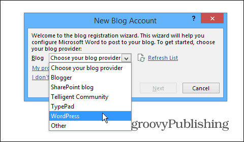 How To Create and Publish Blog Posts from Word 2013 or 2016 - 15