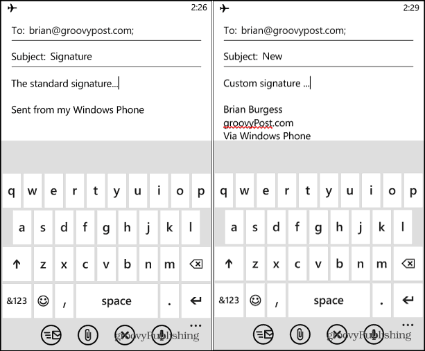 Windows Phone Tip  Change the Default Email Signature - 22
