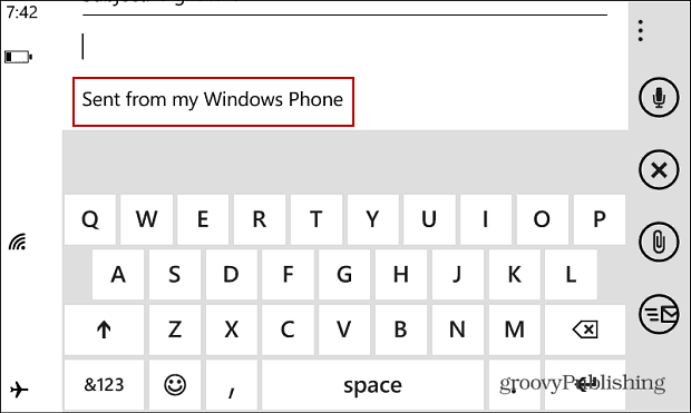 Windows Phone Tip  Change the Default Email Signature - 79