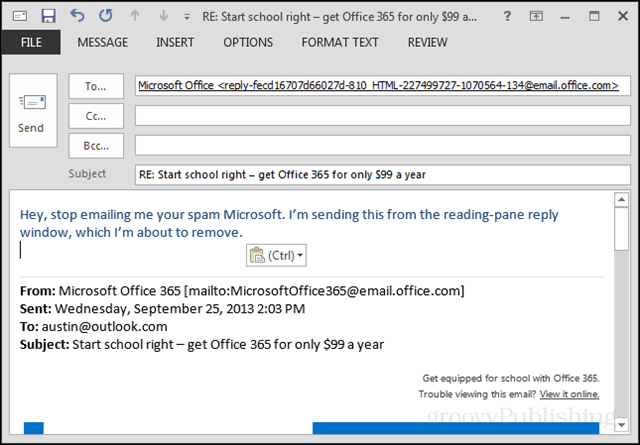 How to Configure Outlook to Open Replies and Forwards in Pop Out Window - 49