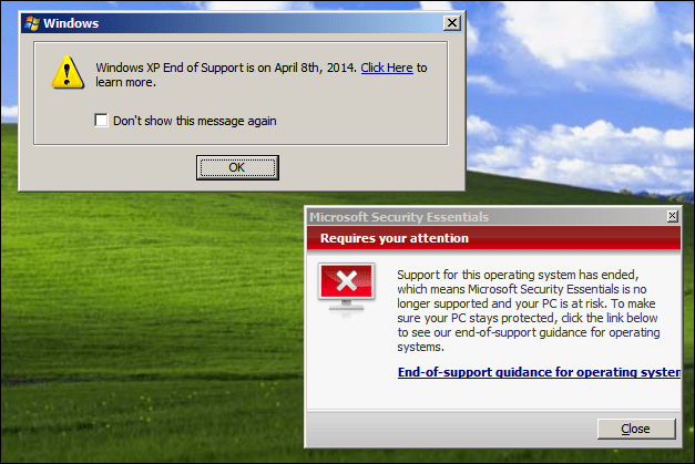 Microsoft Updating XP Security Essentials for a Limited Time - 97